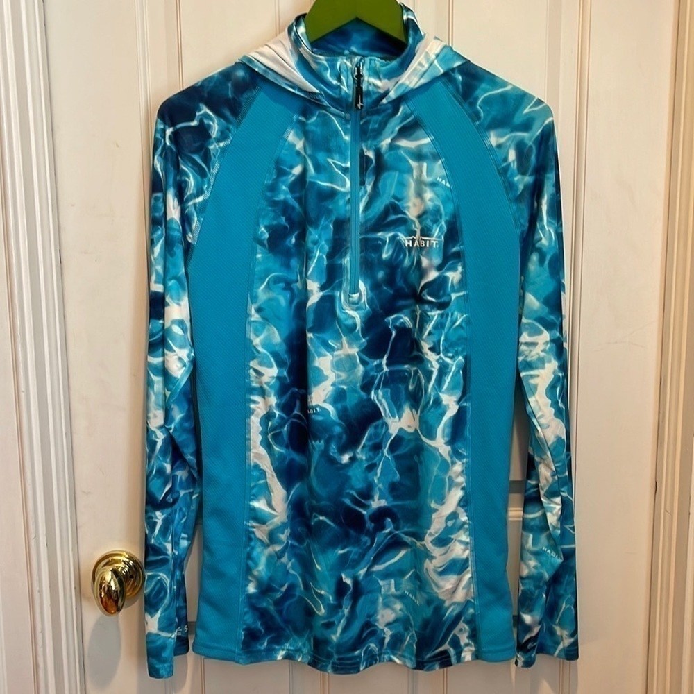 Habit ocean blue long sleeve top
